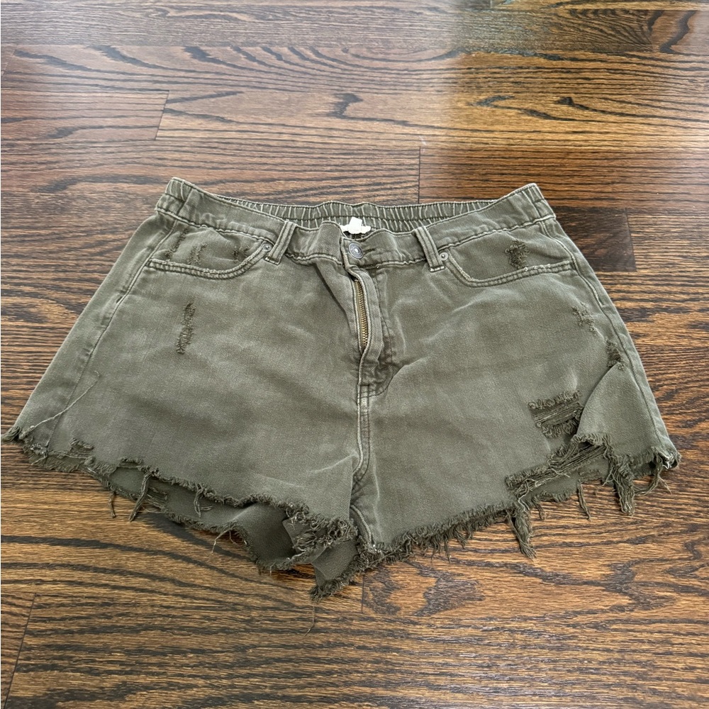 Aerie large green shorts